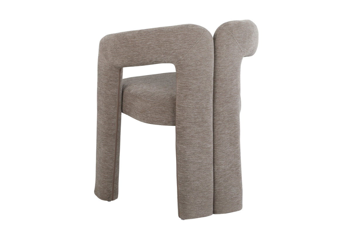 Chair ARCH bouclé greige teddy fleece armchair