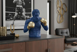 Decoration figure BOXER 50cm blue gold