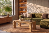 Couchtisch MAKASSAR 100cm Mangoholz cremefarben