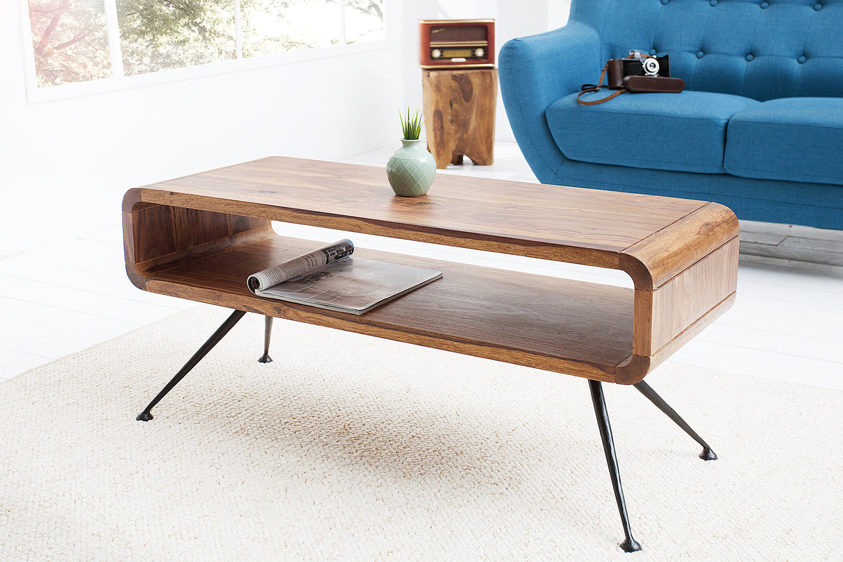 Couchtisch ALPHA 100 cm Sheesham-Holz 