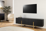 TV-Board GATSBY 160cm retro style mango black gold