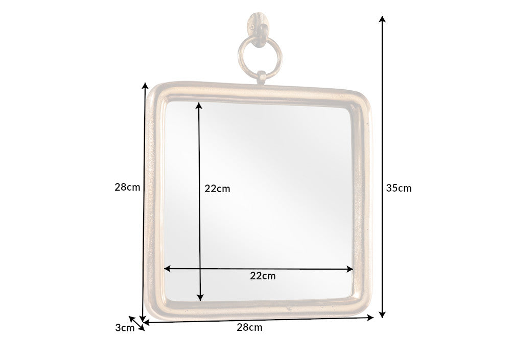 Mirror PORTRAIT 28cm gold