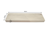 Wall shelf PURE 60cm mango wood natural cream finish