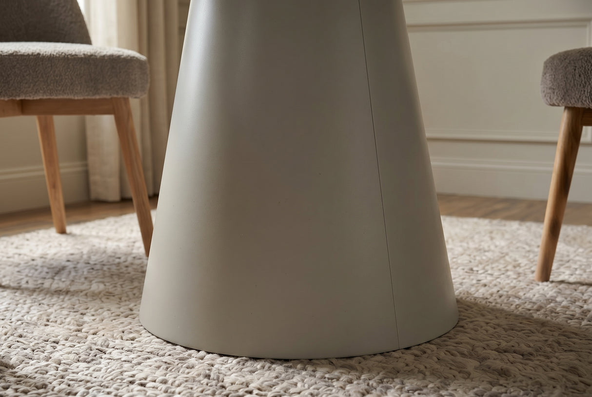 Esstisch VOGUE 120cm rund grau Steinoptik