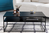 Coffee table DURA STEEL 100cm powder-coated metal black