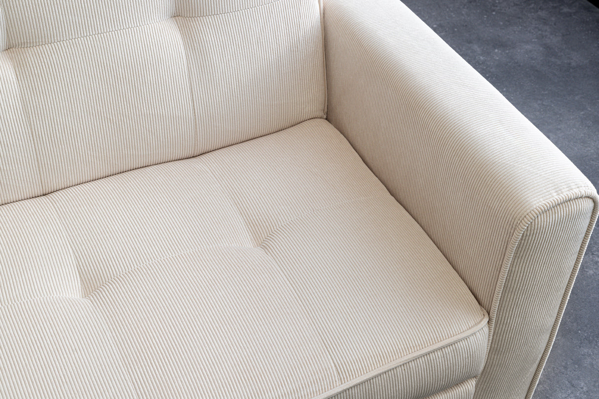 Sofa bed SMART 180cm 2-seater cord beige