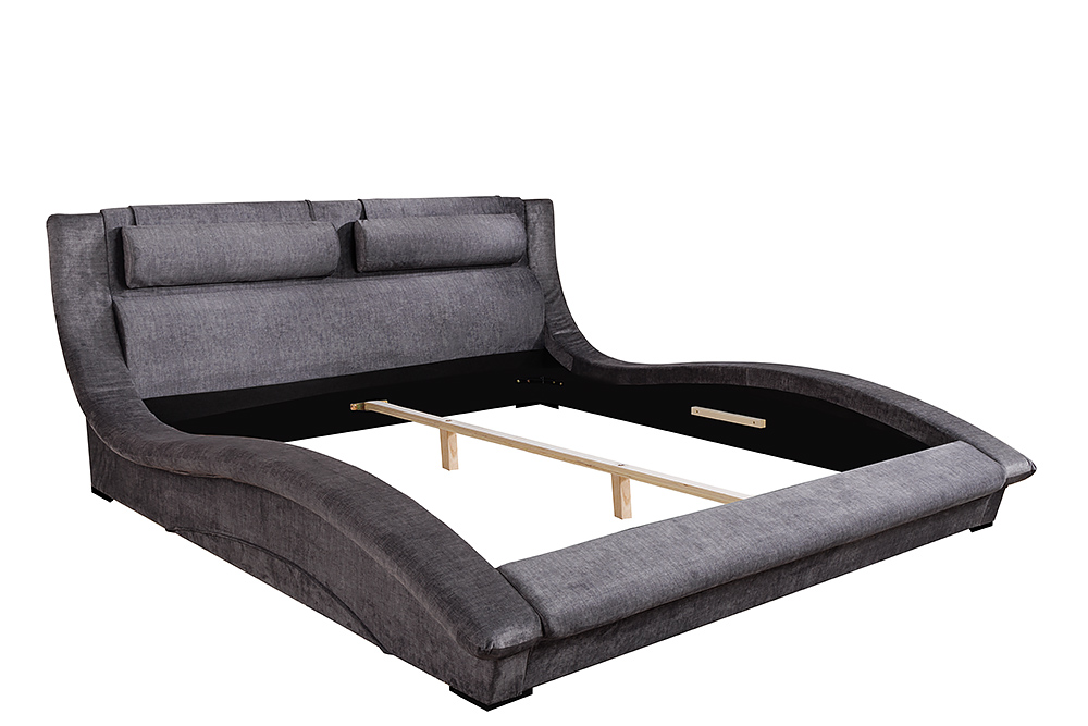 Bed SWING 160x200cm vogue velvet grey