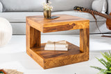 Couchtisch GIANT S 45x45cm Sheesham-Holz 