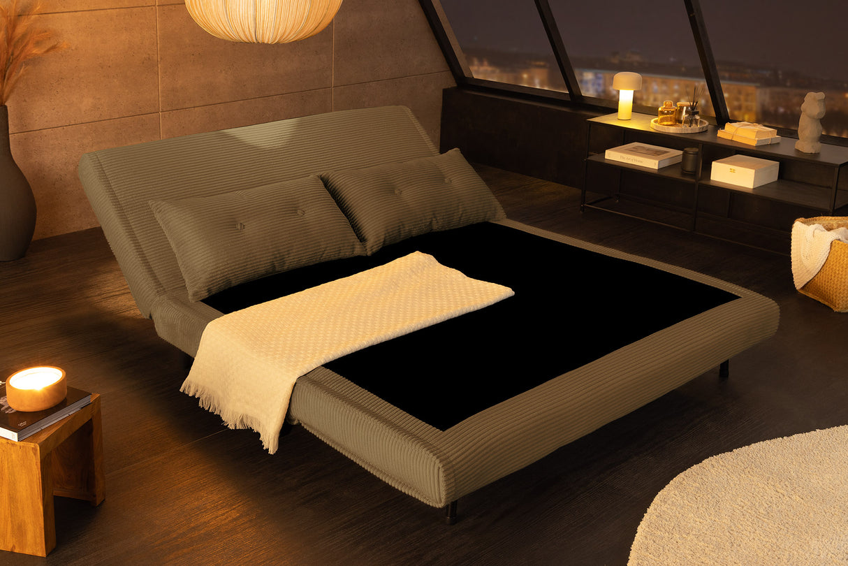 Schlafsessel SMART MULTIFUNCTION 140cm Cord grün