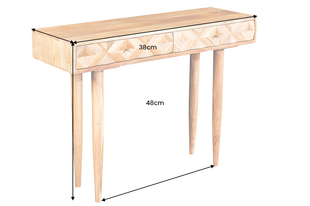 Desk ALPINE 100cm acacia honey finish