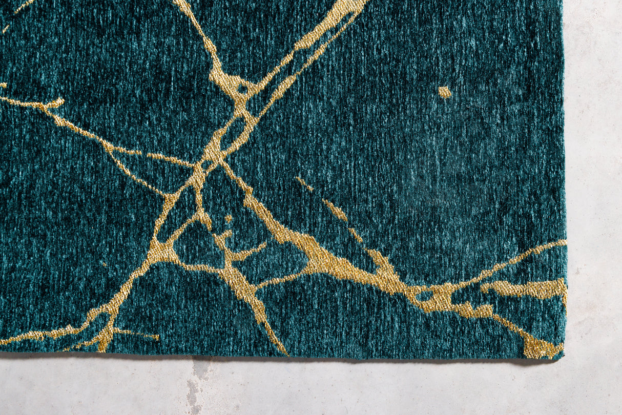 Carpet MARBLE 160x240cm green teal gold