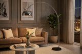 Floor lamp BIG BOW 170-210cm chrome w/ marble base