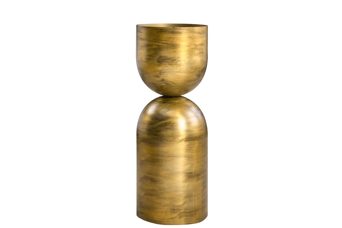 Váza SANDGLASS L 55cm mosazná