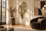 Wall mirror FLUIDUM 150cm gold