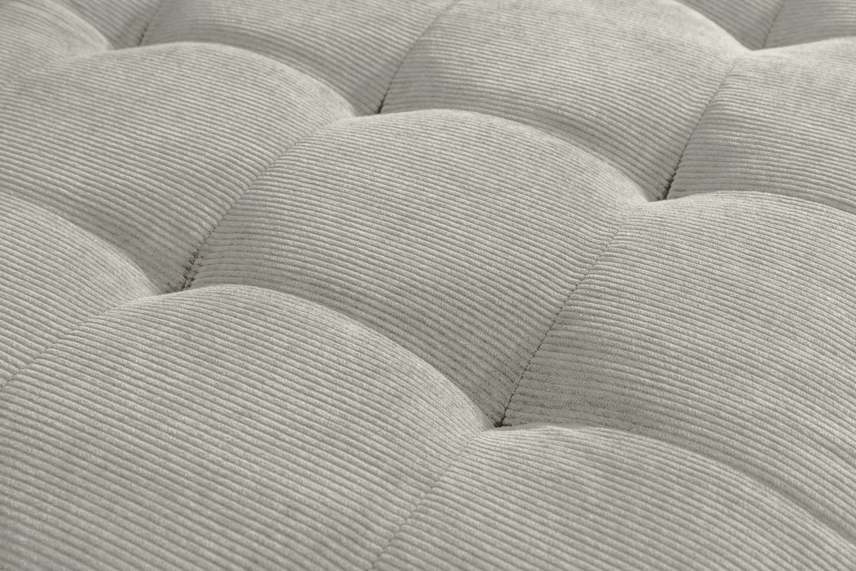 Corner sofa STOCKHOLM 220cm 3-seater spring core cord greige