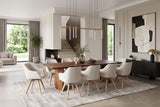 Esstisch DIAMOND 240cm Sheesham Holz Braun Stone Finish