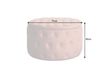 Stool MODERN BAROCK STORAGE 75cm dusky pink