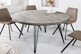 Dining table SCORPION Ø 120cm round mango grey