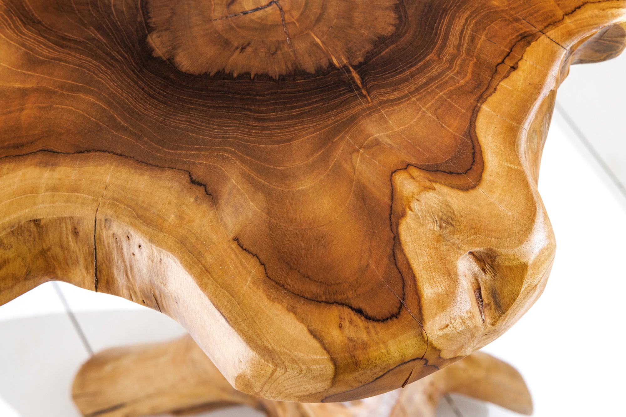 Masă laterală ROOT 70cm lemn de tec natural [7]