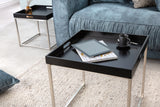 Side table ELEMENTS set of 2 with removable trays black