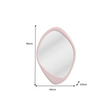 Wall mirror ORGANIC 90cm rosa