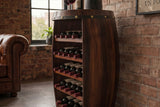 Weinregal BODEGA 80cm für 23 Flaschen Tannenholz coffee