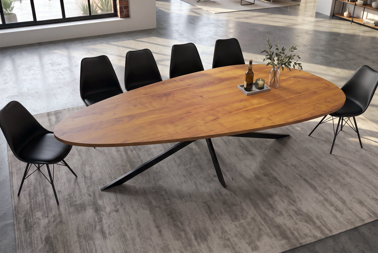 Dining table ORGANIC ARTWORK 240cm acacia wood brown