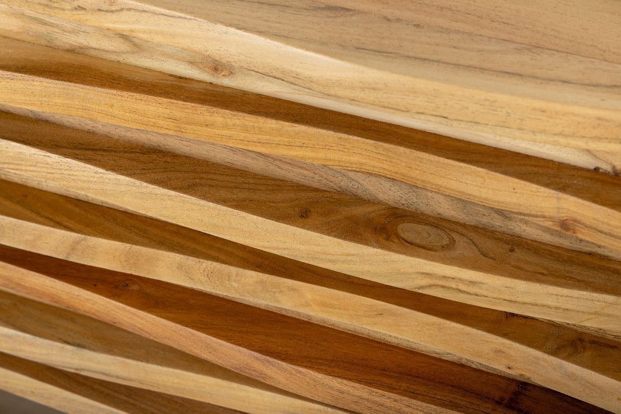 TV lowboard RELIEF 200cm hanging acacia wood natural