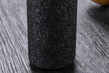 Side table ABSTRACT 50cm iron black w/ mango wood bullet