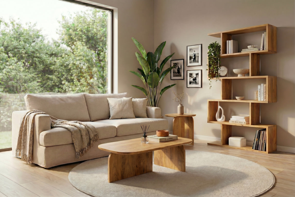 Couchtisch GATSBY 100cm/45cm 2er Set Mangoholz braun