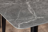 Dining table MILANO 180cm ceramic anthracite marble