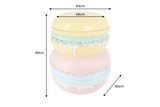 Side table MACARONS 50cm fibre glass multicoloured