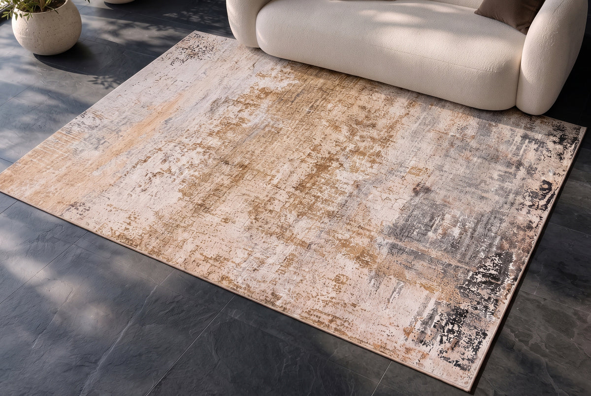 Teppich DESERT PATINA 240x160cm Patina-inspiriertes Muster sand greige taupe