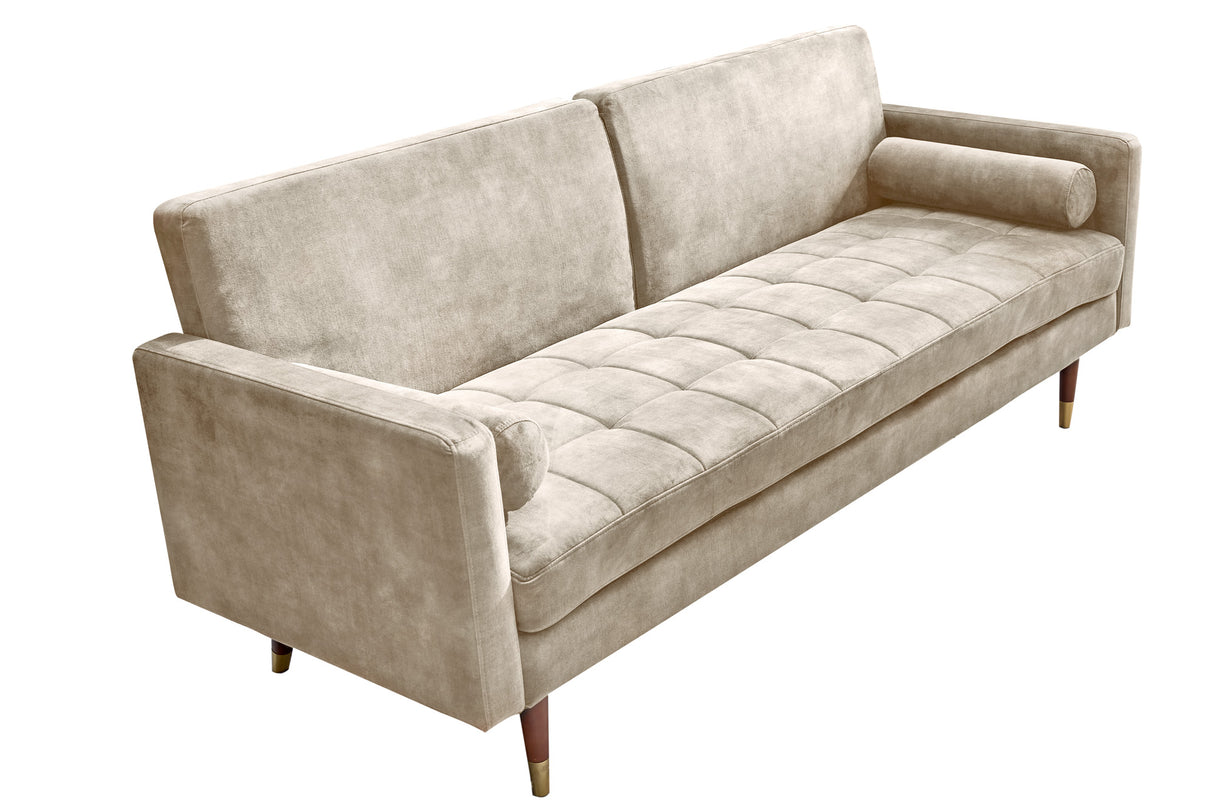 Sofa bed COUTURE 200cm velvet champagne