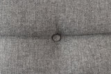 Bench BIG GEORGE 160cm flat woven fabric spring core velvet grey