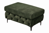 Stool MODERN BAROCK 95cm velvet dark green