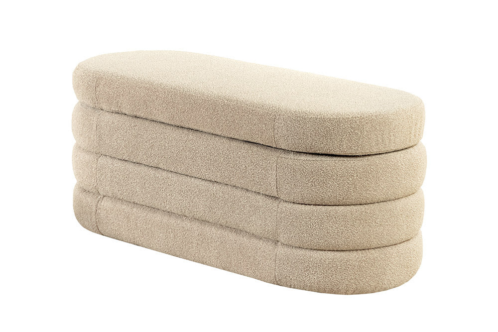 Polsterbank VOQUE 115cm Bouclé Taupe