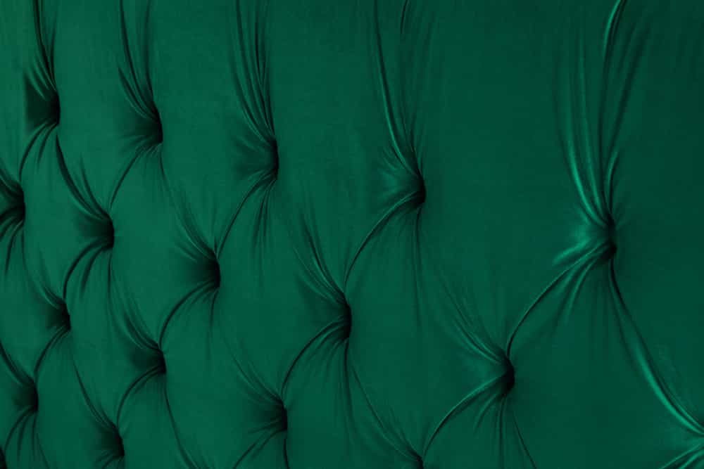 Bett PARIS CHESTERFIELD 180x200cm Samt dunkelgrün