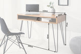 Office desk SCORPION 110cm sheesham wood