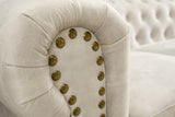 Sessel CHESTERFIELD Samt champagner