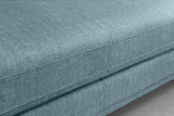 Ecksofa SIGNUM XL 315cm 3-Sitzer mit Ottomane rechts Samt Petrol