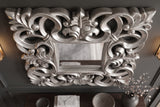 Wall mirror VENICE BAROCK 75cm antique silver
