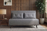 Sleeping chair SMART MULTIFUNCTION 140cm velvet grey