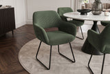 Chair MUSTANG with armrests cord green