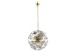 Pendant lamp INFINITY HOME glass and steel gold