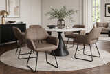 Stuhl MUSTANG mit Armlehnen Mikrofaser antik taupe