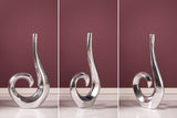 Vase WAVE L 47cm silber Aluminium