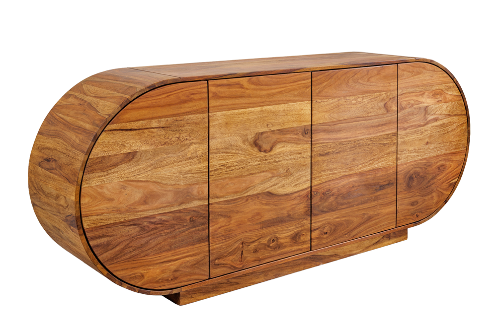 Sideboard ORGANIKO 180cm oval sheesham wood brown