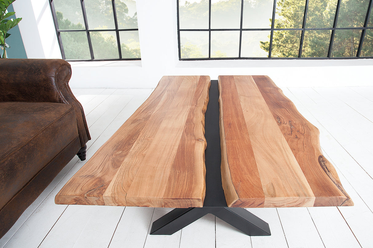 Coffee table AMAZONAS 110cm massive acacia wood