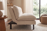 Sofa bed COCOONING 190cm 3-seater cord beige